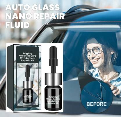 FixItGlass New Glass Repair Liquid for Cracks Windshield Repair Kit