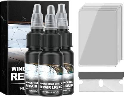 WINDCHIP Glass Repair Fluid for Fixing Chips and Star Shaped Crack?3PCS? Windshield Repair Kit