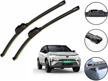 ROSHNEER ENTERPRISES ROSHNEER CAR WIPER BLADE FOR TATA NEXON EV SIZE (D-24 & P 14) PACK OF 2 Windshield Wiper Puller