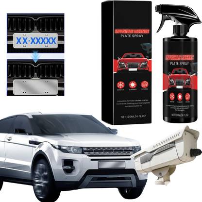 Hofason Invisible Number Plate, License Plate Camera Blocker, Car Plate Invisible Spray Windshield Wiper Puller