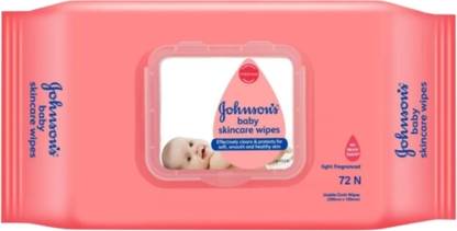JOHNSON'S Baby skincare wipes with lid (72 wipes)