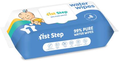 1st Step 99% Pure Water Wipes With Lid, Made With Organic 100% Biodegradable Fabric