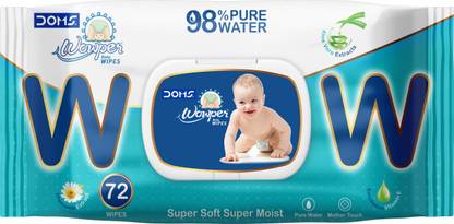 Wowper Wet Wipes With Lid | Aloe Vera Extracts| Paraben & Sulphate Free
