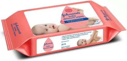 JOHNSON'S BABY Skincare Wipe Cleansing (20 Pieces)