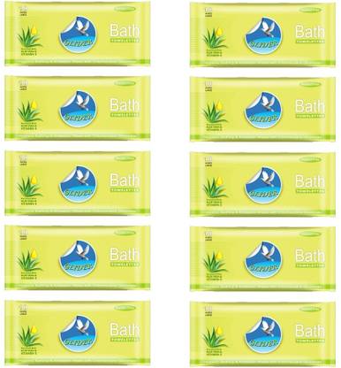 GLIDER Bed Bath Wipes, Large Wipes, Anti Bacterial, Cleansing Towels ( Pack of 10