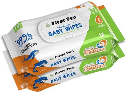 firstpea Soft Cleansing Alcohol Free Wipes for baby