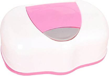 TINNY TOTS Wet Wipes Storage Box Plastic Refillable Container With 80 Wet Wipes