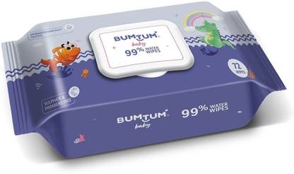 BUMTUM Baby 99% Water Wet Wipes (Pack of 1)