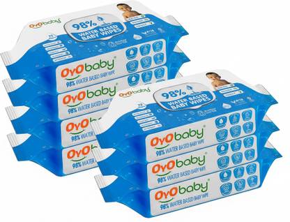 Oyo Baby 98% Water Wipes, pH Balanced, natural and Safe for Newborns, Moms, and everyone