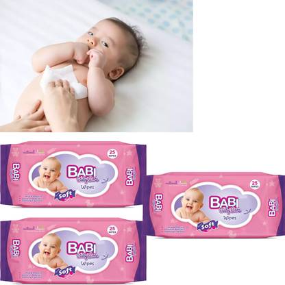 NG MART BABI BABYCARE WIPES FOR HEALTHY SKIN (25 WIPES) PACK OF - 2