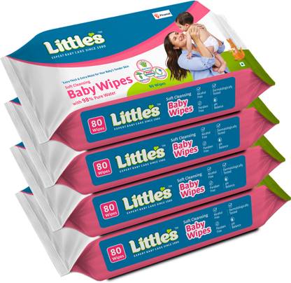 Little's Soft Cleansing Baby Wipes with Aloe Vera, Jojoba Oil and Vitamin E
