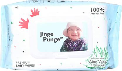 Jinge Punge Premium Baby Wipes With Aloe Vera & Vitamin E
