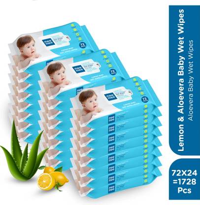 MeeMee Soft Cleansing Baby Wet wipes|Aloe vera and lemon