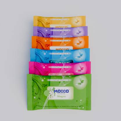 MOCCO NATURALLY FRESH Enriched with Soft, Comfortable, Highly Absorbent, Hydrating, Paraben