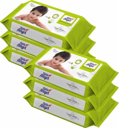 Little Angel Super Soft Baby Wipes (6 Packs of 72 Pcs)
