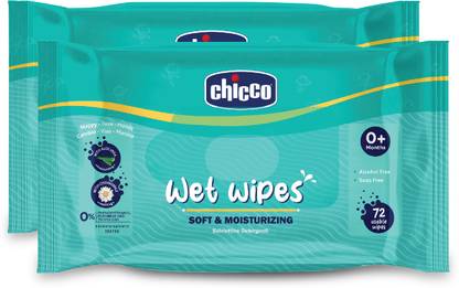 Chicco Baby Moisturizing Wet Wipes with Aloe Vera and Chamomile