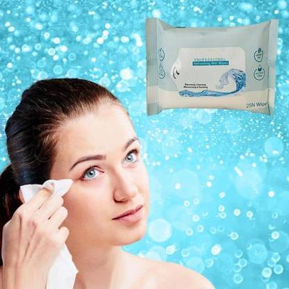 KAIASHA Facial wipes Wet Tissues Pack of 3 wet Face Makeup cleaning Tissue paper