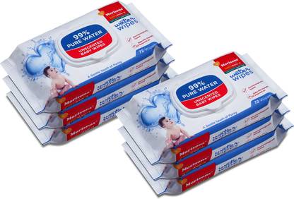 Morisons Baby Dreams 99% Pure Water Wipes - Pack of 6 -