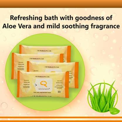 CR Meditech Refreshing wet adults bed bath wipes for adult patients 6x10 = 60 wipes