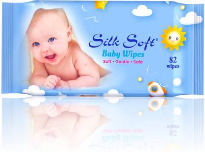 Silk Soft Baby wet wipes 82 pulls without lid PACK OF 2