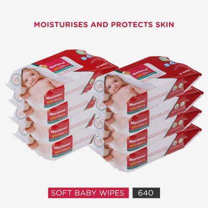 Morisons Baby Dreams Wipes 80's Combo - Pack of 8