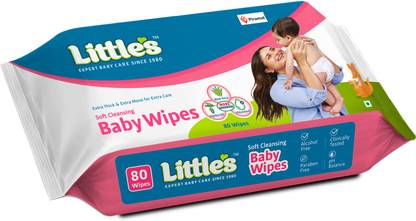 Little's Soft Cleansing Baby Wipes with Aloe Vera, Jojoba Oil and Vitamin E