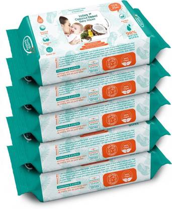 Buddsbuddy Combo of 5 Coconut Based Skincare Baby Wet Wipes