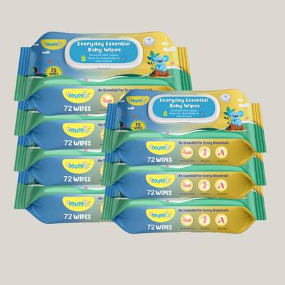 Mumta Soft Cleansing Baby Wipes with Aloe Vera & Vitamin E -72x7 Counts