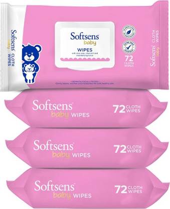 Softsens Baby Wipes With Aloe Vera & Moisturising Lotion