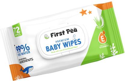 firstpea Soft Cleansing Baby Wipe Extra Thick & Moist Wet Wipes Pack Of 1 (Wipe 72)