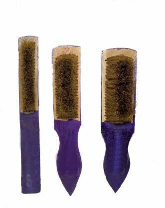 Digital Craft Set of Brass Brush with wooden handle for Silver jewellery/Items Strip Brush