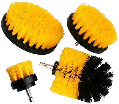 MOHAK Drill Brush Attachment Bathroom Surfaces Tub, Shower, Tile and Grout All Purpose Block Brush