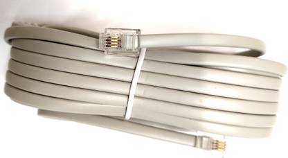 acce & peri Telephone Line Cord Cable RJ11 RJ-14 6P4C 4 PIN Double LINE 2 LINE 4 Wire RJ11 6P4C CORD Wire Connector