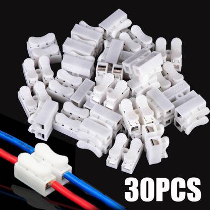 Onneybrothers 30 Pcs Push Wire Joint Connector 5 amp Quick Cable Wire Connector, Lock Electric Wire Connector, Wire Connector , Wire Connector
