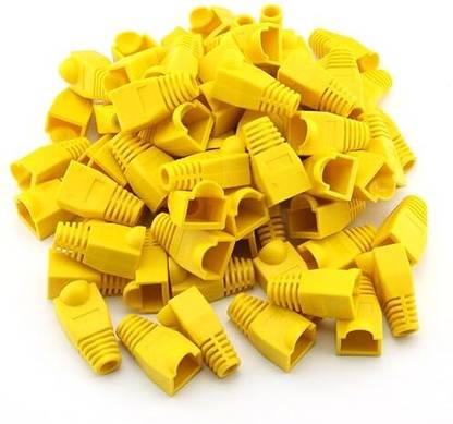 RAREGEAR RJ45 Ethernet Cable CAT6 CAT6E CAT5 CAT5E Strain Relief Boots Cap (Pack of 25) RJ45 Boots Cable Cap Connector Plug Cover (Mixed Color) Wire Connector