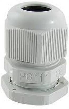 rtsense PG11 Gland White 100 Pcs Sealed Fixed Wire Nylon Plastic PG Type Cable Gland IP68 Wire Connector