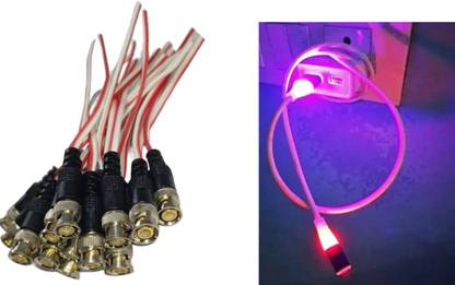 Sharpeye BNC CONNECTOR 10 PC & LED LIGHT DATA CABLE bnc connector Wire Connector