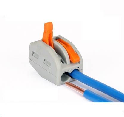 MIKOYAN 10pcs / 1 Way 0.8-4 Sq mm Wiring Universal Cable Connector Push-in Terminal Lever Wire Connector