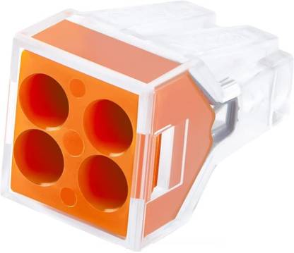 MIKOYAN 10 pcs / 4 pin 24A 0.75-2.5 Sq.mm Universal Wiring Cable Connector Push-in Wire Connector