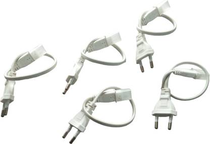 LKOelectron Rope Light Adopter 6mm 2 pin 220v Strip light Connector Adapter White Rope LIght Connector Wire Connector