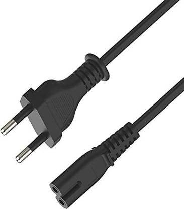 Sage 4 Feet 2-pin Universal Replacement AC Cord Cable Wire for LED TV Power Cable Wire Connector