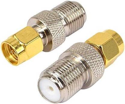 ABONIX SMA Connector to F Type RF Coax Adapter SMA Male to F Type Female Coaxial Cable Connector Wire Connector