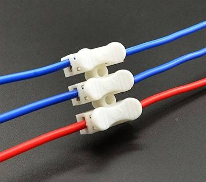 Onneybrothers 50 PCS 3 WAY WIRE CONNECTOR 0.08-4.0sqmm , Universal Cable Connectors, Electrical Terminal Connector Wire Connector