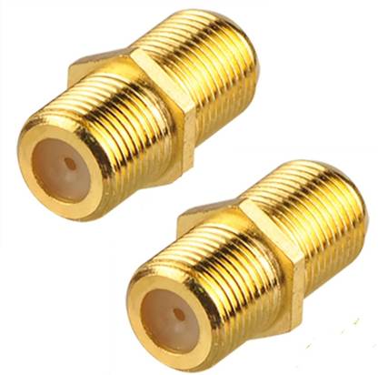 TAAPSEE 2 Pack RG6 Coaxial Cable Extender F-Type Gold Plated Adapter Female to Female RG6 Coax Cable Extender F-Type Wire Connector