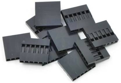 iBAT SOLUTIONS 6 Pin 2.54mm Female Berg housing without wire jumper (Pack of 5) NA Wire Connector