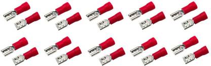 ERHIndia 20 Pcs Female Insulated Spade Wire FDD1-250 Female Insulated Spade Wire Crimp Connectors Wire Connector