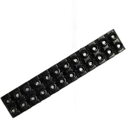 SEDCO 15AMP 12 Way Bakelite Connector Strip Black Screw Terminal Connection Block Wire Connector