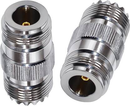 ABONIX N Tpye Female to UHF Female RF Coaxial Connector Adapter for WiFi, Radio, LTE Antenna Router Wire Connector