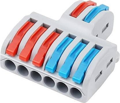 POWER CONNECT PC2I2O_15 2 in-6 Out Universal Cable Connector Push-in-Lever Type Wire Connector