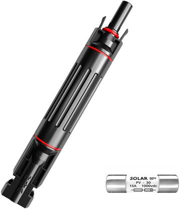 ABONIX Solar Fuse Holder Waterproof 1000V 15A Fuse Wire Connector